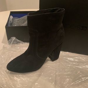 Joe’s Jeans Black Suede Booties